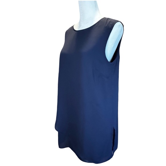 Navy Sleeveless Blouse Sz XS - Picture 4 of 12